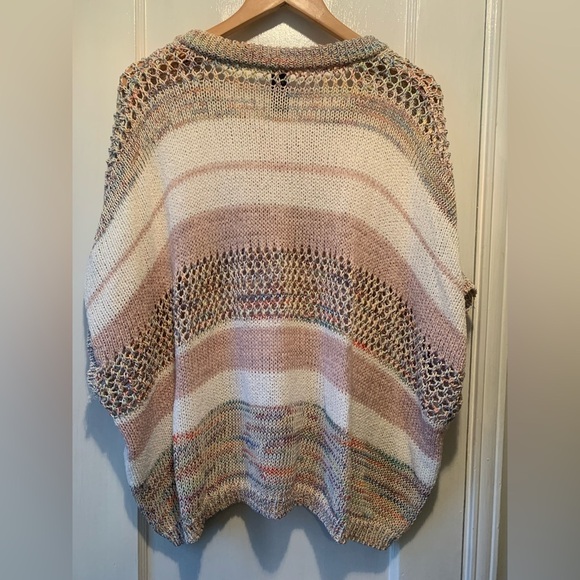 Anthropologie Akemi + Kin - One Size Kimono Cocoon Open Knit Poncho - Picture 5 of 15